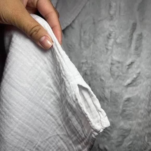 THREE DOTS - LARGE - White cotton blouse - Picture 5 of 8